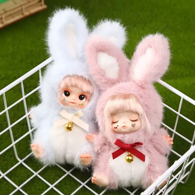 Annie Baby Rabbit Blind Box, 6 Design Collection with Hidden Edition, Doll with Bell