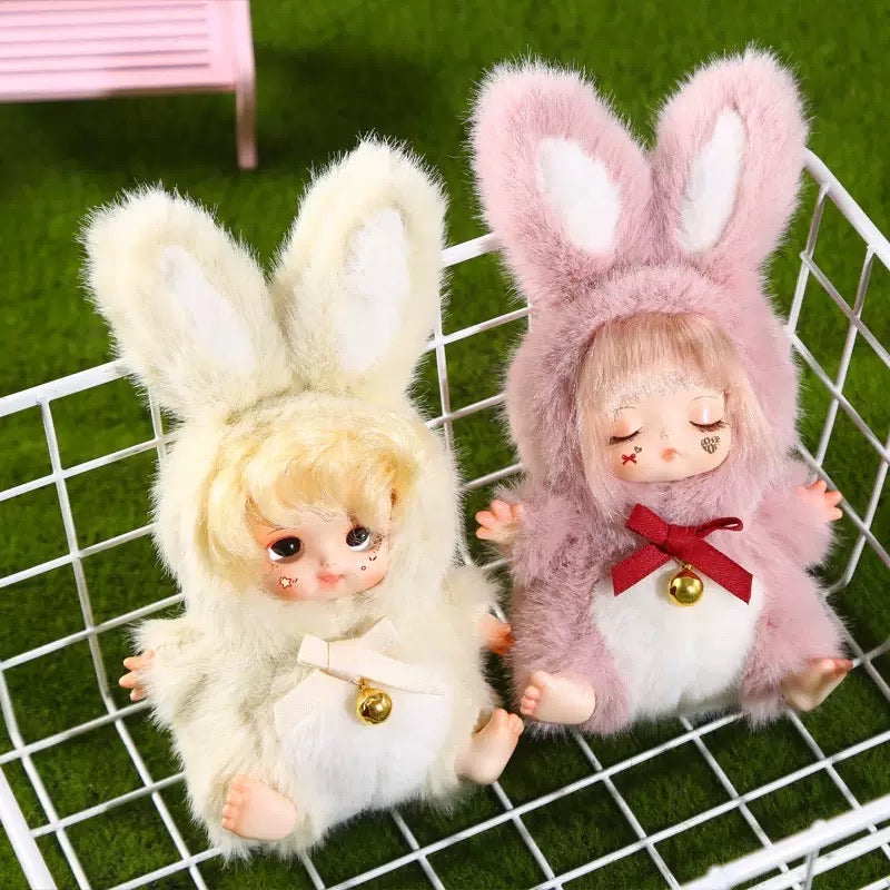 Annie Baby Rabbit Blind Box, 6 Design Collection with Hidden Edition, Doll with Bell